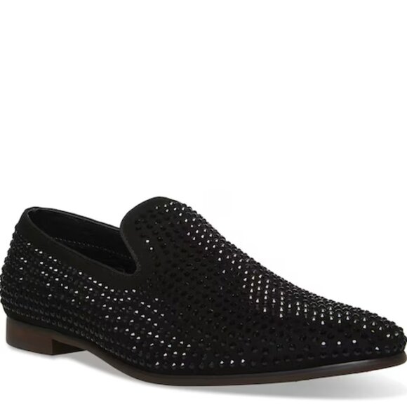 Steve Madden Men\'s Black Dazzlee Studded Classic Dress Loafer Shoes Size 7 main image 6